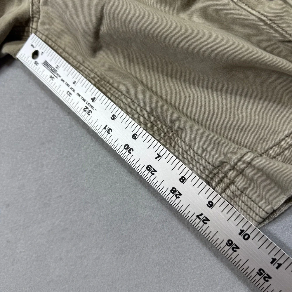 American Eagle Outfitters Mens Khaki Cargo Shorts Classic Length Tan 29W